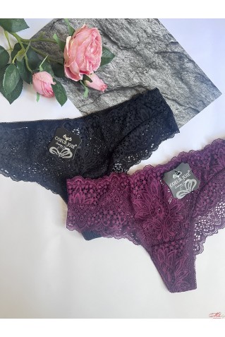 Кружевные трусики бразилиана Coeur Joie 1969